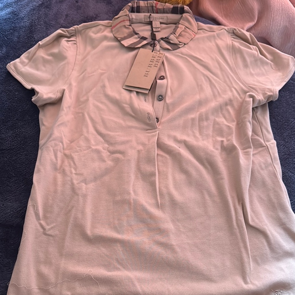 Burberry Soft Pink Button Down Shirt